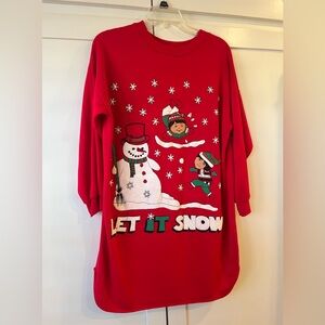 Super cute vintage Starlit Nights christmas tunic.